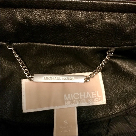 EUC Michael Kors Genuine Lambskin Leather Jacket - Picture 5 of 8